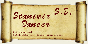 Stanimir Dancer vizit kartica